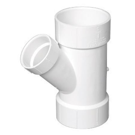 Charlotte Pipe And Foundry Charlotte Pipe Schedule 40 4 in. Hub X 4 in. D Hub PVC Reducing Wye 1 pk PVC006012000